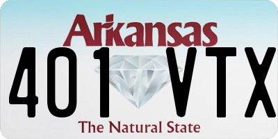 AR license plate 401VTX