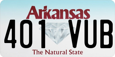 AR license plate 401VUB