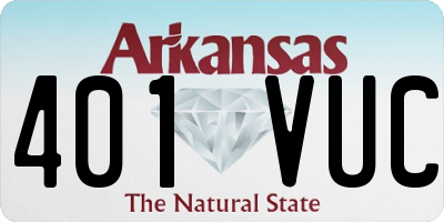 AR license plate 401VUC