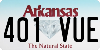 AR license plate 401VUE