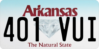 AR license plate 401VUI