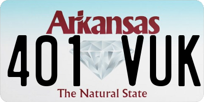 AR license plate 401VUK