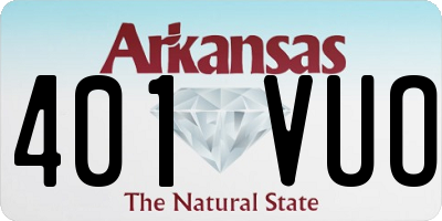 AR license plate 401VUO