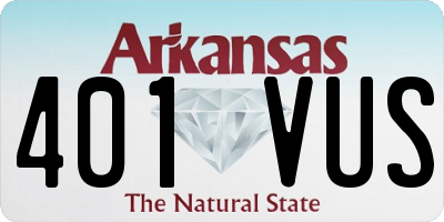 AR license plate 401VUS