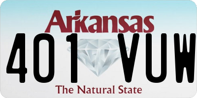 AR license plate 401VUW