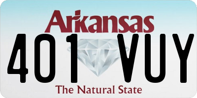 AR license plate 401VUY