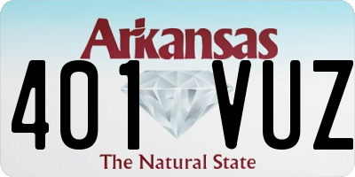 AR license plate 401VUZ