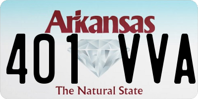 AR license plate 401VVA
