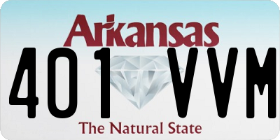 AR license plate 401VVM