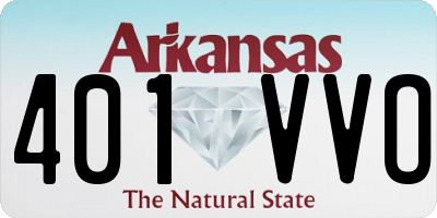 AR license plate 401VVO
