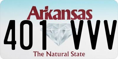 AR license plate 401VVV