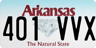 AR license plate 401VVX
