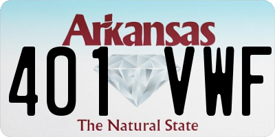 AR license plate 401VWF