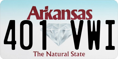 AR license plate 401VWI
