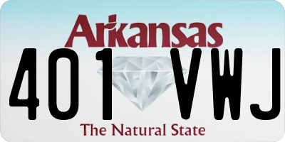 AR license plate 401VWJ