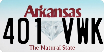AR license plate 401VWK