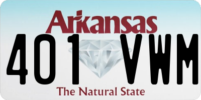 AR license plate 401VWM