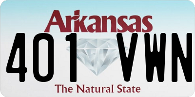 AR license plate 401VWN