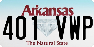 AR license plate 401VWP