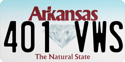 AR license plate 401VWS
