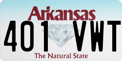 AR license plate 401VWT