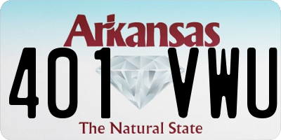 AR license plate 401VWU