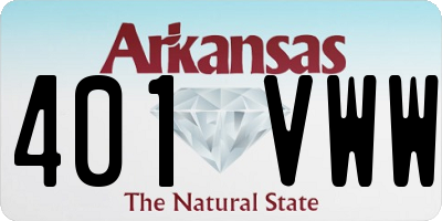AR license plate 401VWW