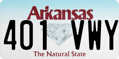 AR license plate 401VWY