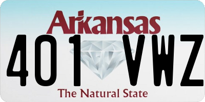 AR license plate 401VWZ