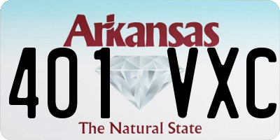 AR license plate 401VXC