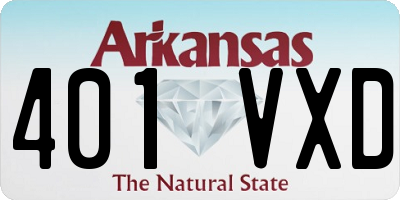 AR license plate 401VXD