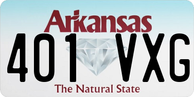 AR license plate 401VXG