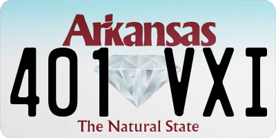 AR license plate 401VXI