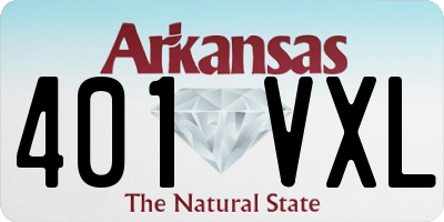 AR license plate 401VXL