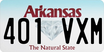 AR license plate 401VXM