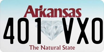 AR license plate 401VXO
