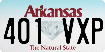 AR license plate 401VXP