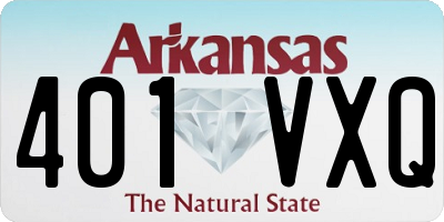 AR license plate 401VXQ