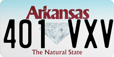 AR license plate 401VXV