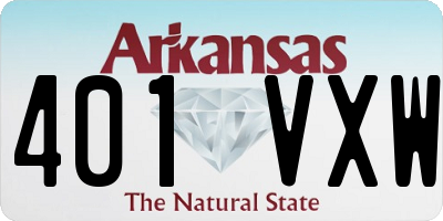 AR license plate 401VXW