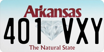 AR license plate 401VXY