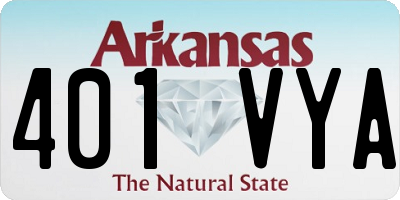 AR license plate 401VYA