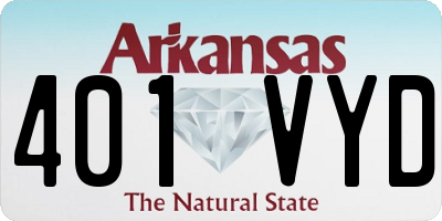 AR license plate 401VYD