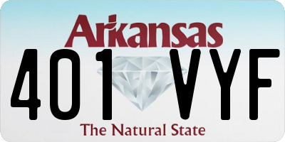 AR license plate 401VYF