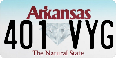 AR license plate 401VYG