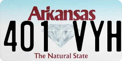 AR license plate 401VYH