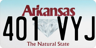AR license plate 401VYJ