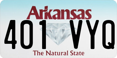 AR license plate 401VYQ