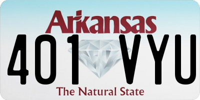 AR license plate 401VYU