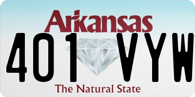 AR license plate 401VYW